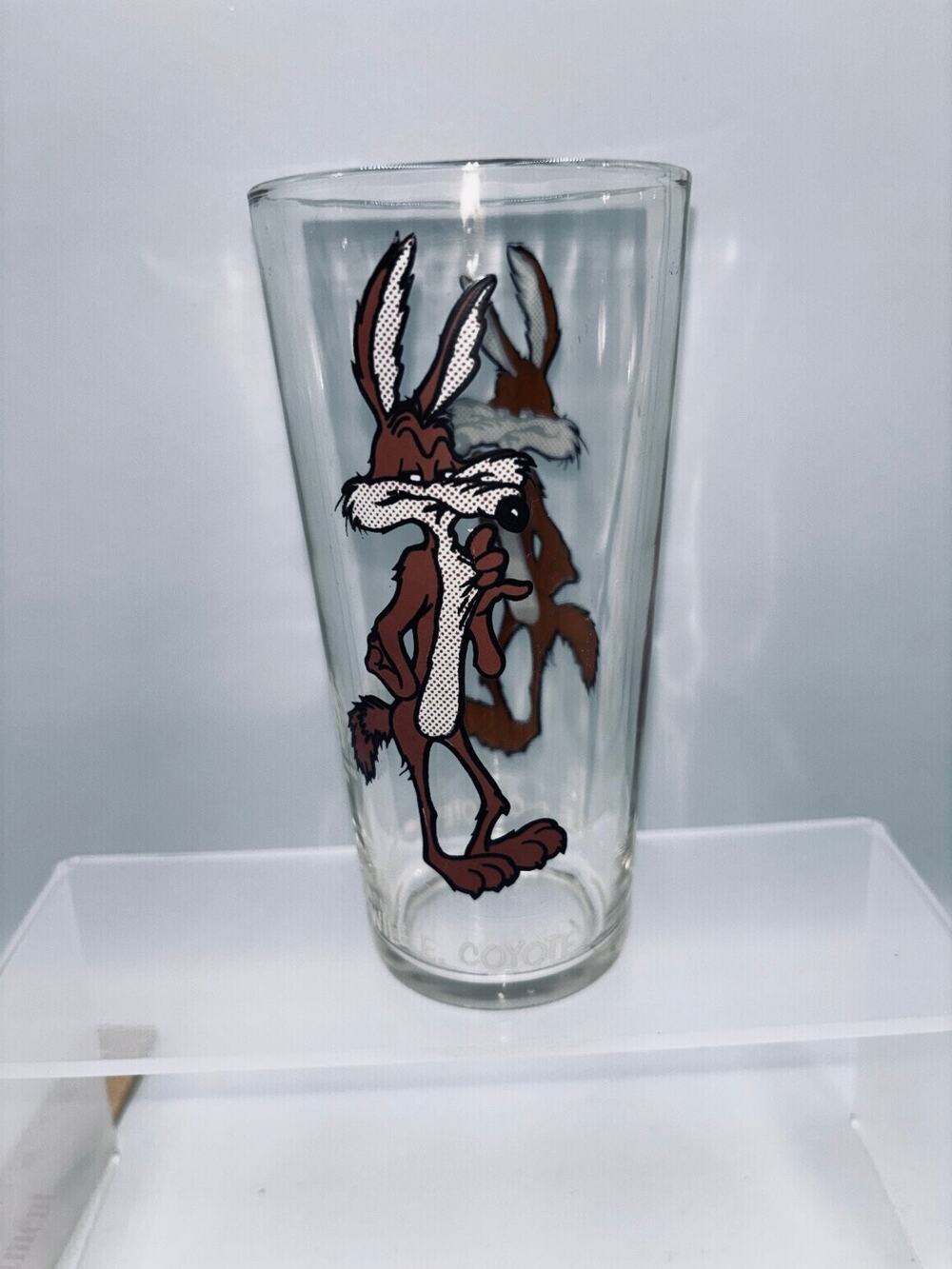 Pepsi Looney Tunes Glass 1973 Wile E. Coyote Warner Bros Libbey